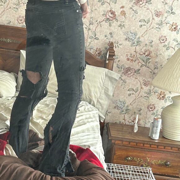 Vintage y2k shredded bootcut rocker - Picture 2 of 5